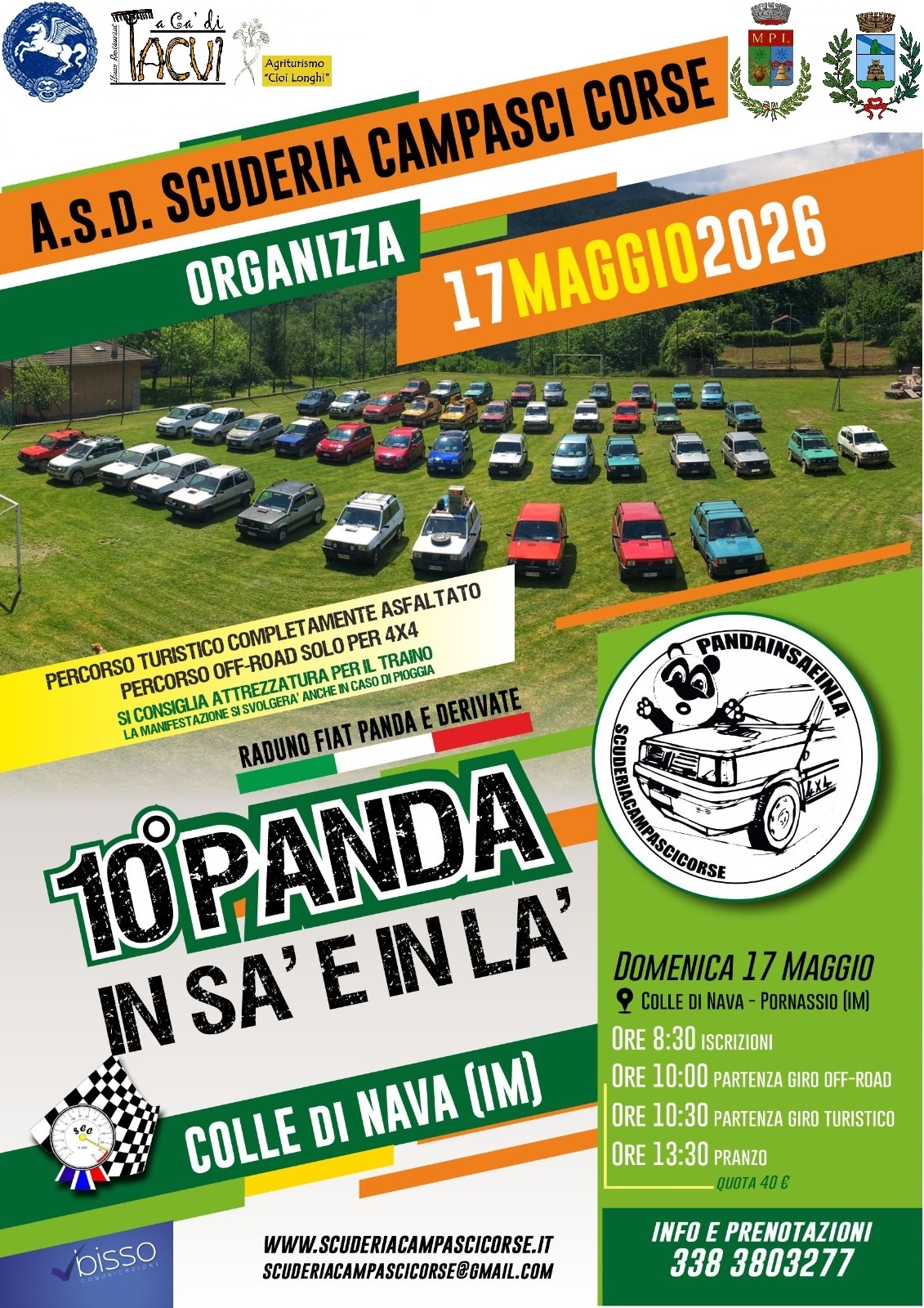 10 panda in sà e in là