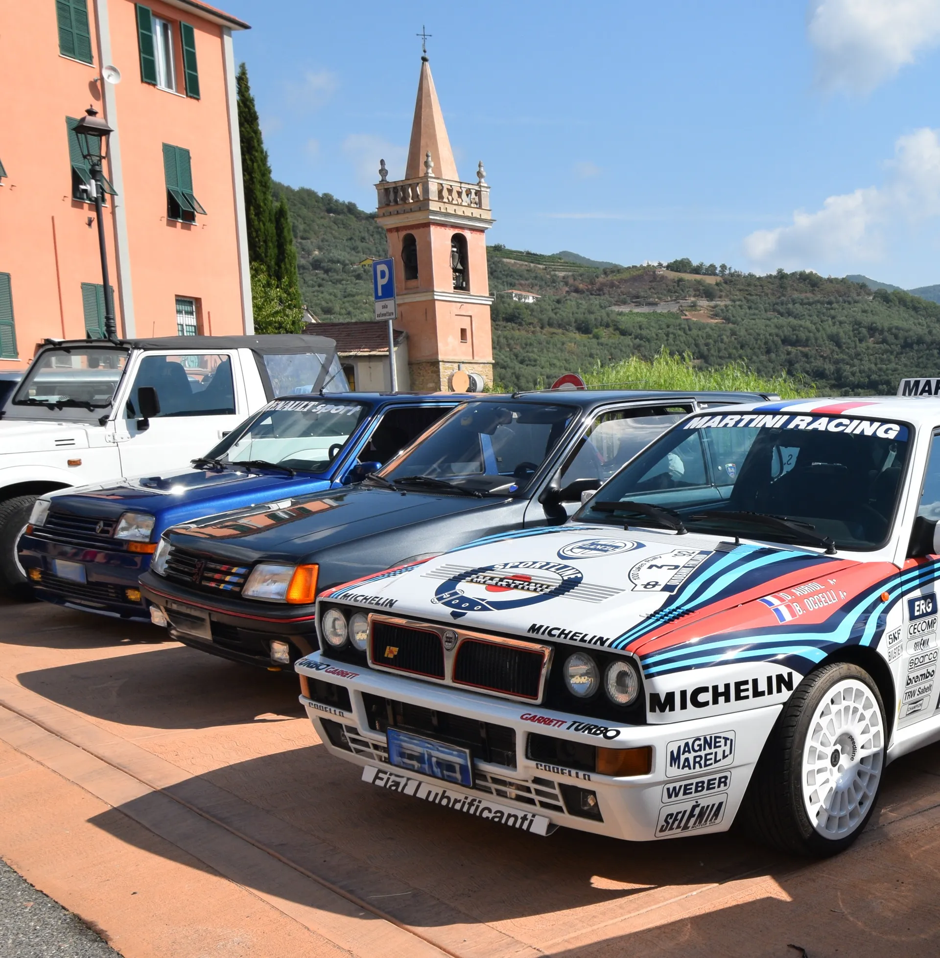Lancia da rally in piazza